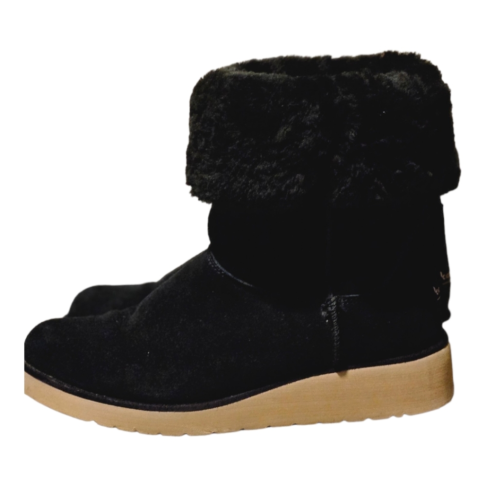 Koolaburra by UGG Black Flurry Boots Women's Size 8